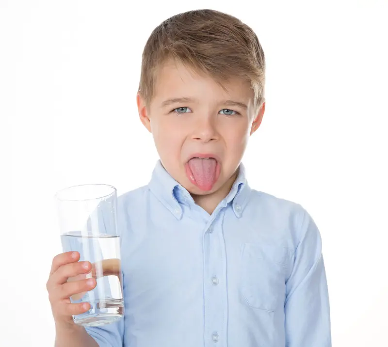 boy drinking water