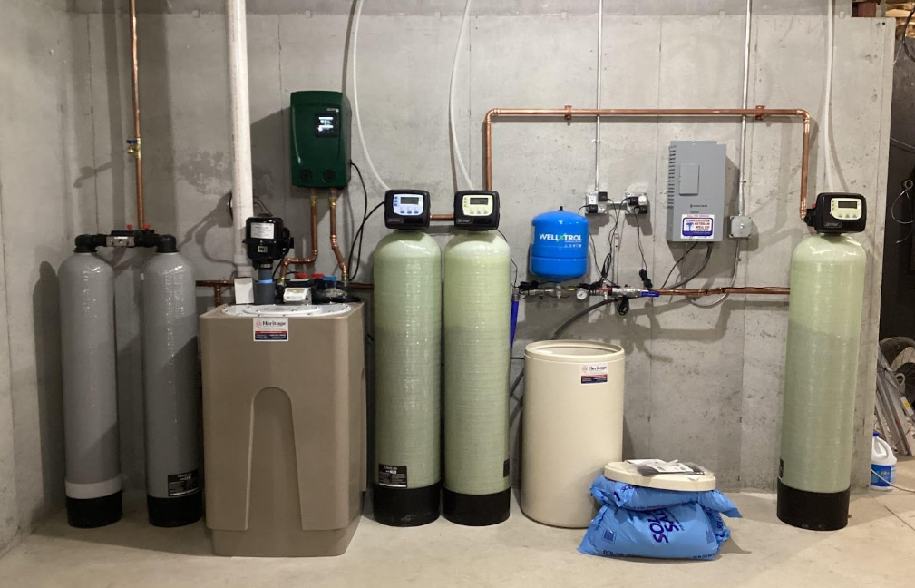 Whole-house water filtration system.