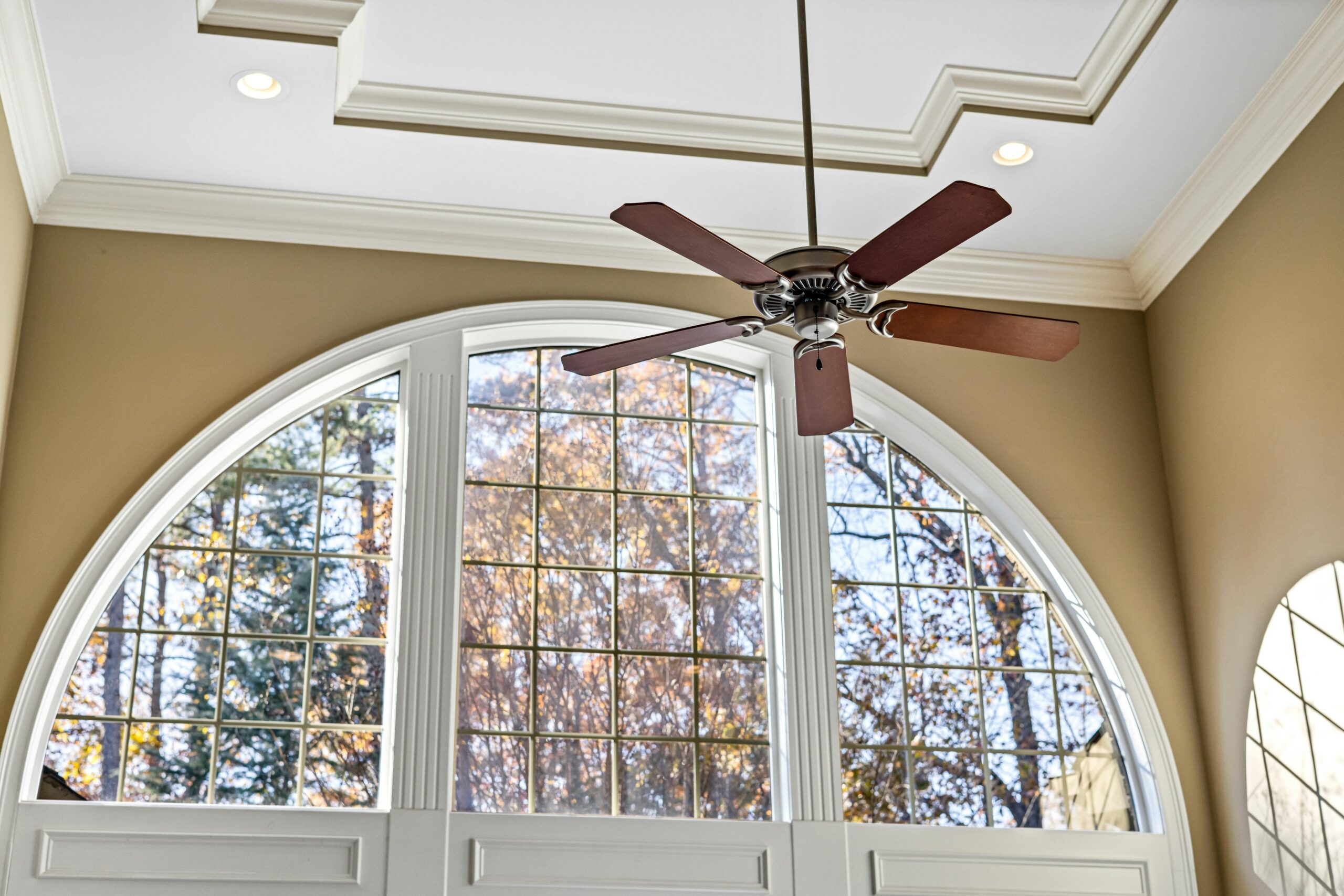 Ceiling fan electrical service installed in home to improve comfort and airflow in every season